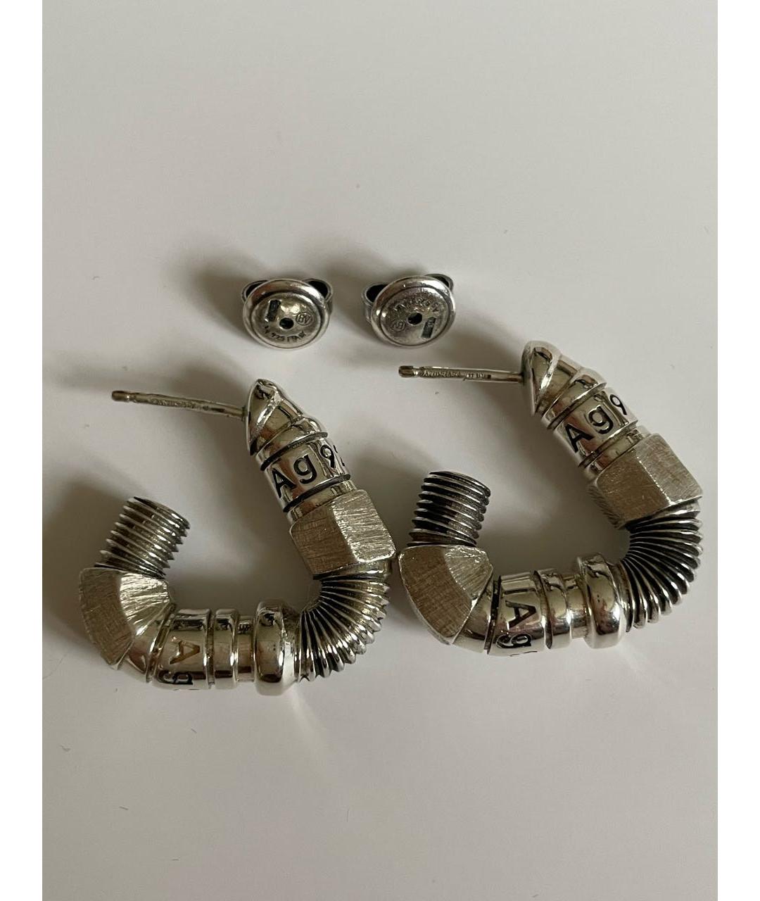 BOTTEGA VENETA Серебряные серебряные серьги, фото 6