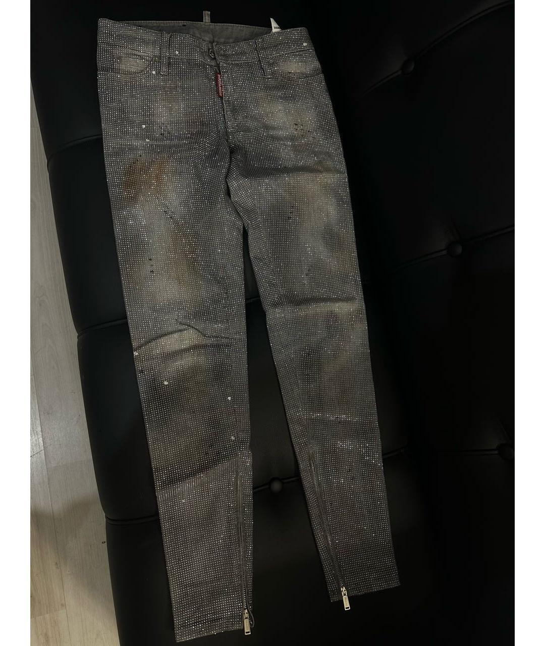 DSQUARED2 Хлопковые прямые джинсы, фото 6