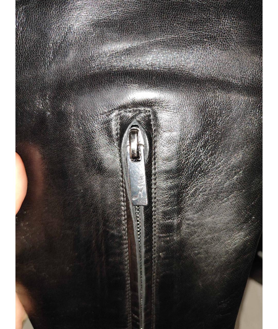 RENE CAOVILLA Черные кожаные ботфорты, фото 8