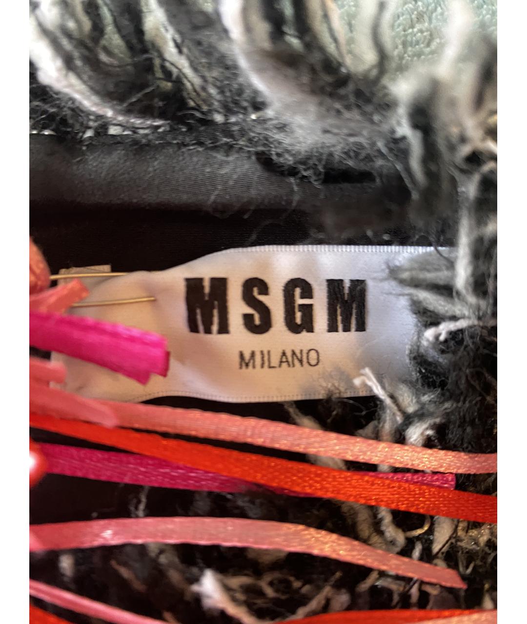 MSGM Мульти полиамидовое повседневное платье, фото 3