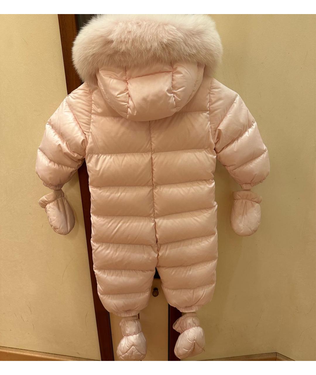 MONCLER Розовый комбинезон, фото 2