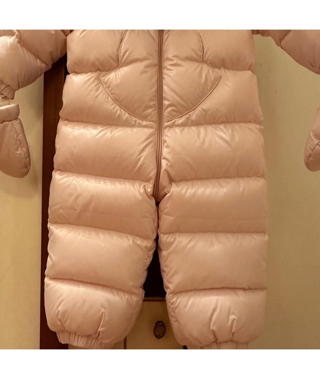 MONCLER Розовый комбинезон, фото 4