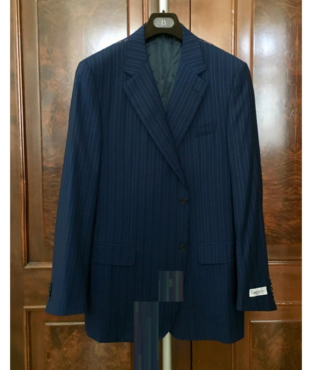 RAVAZZOLO Темно-синий классический костюм, фото 10
