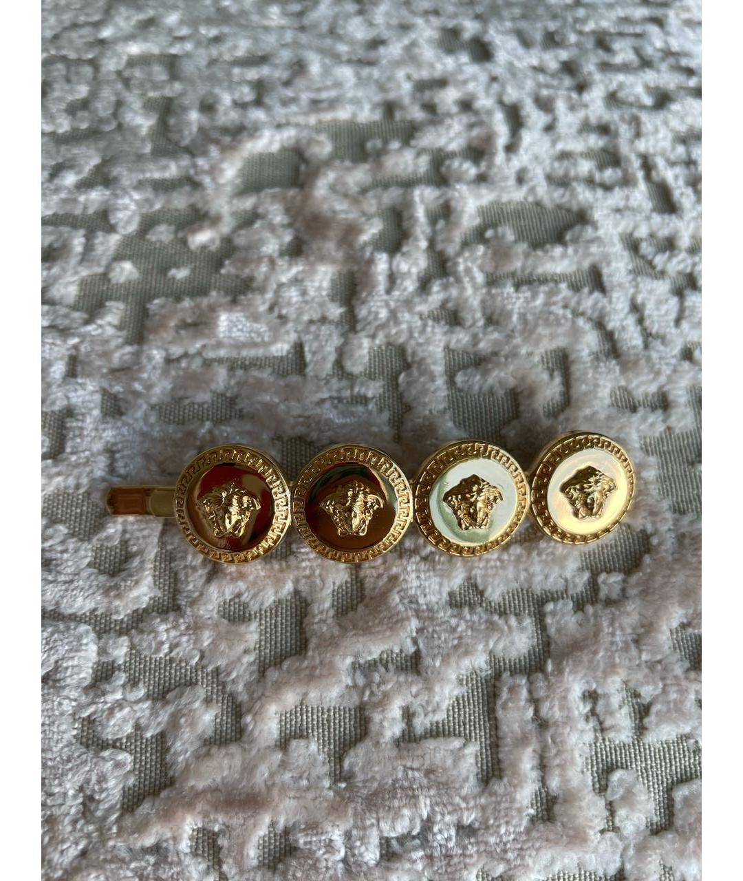 VERSACE Золотая заколка, фото 2