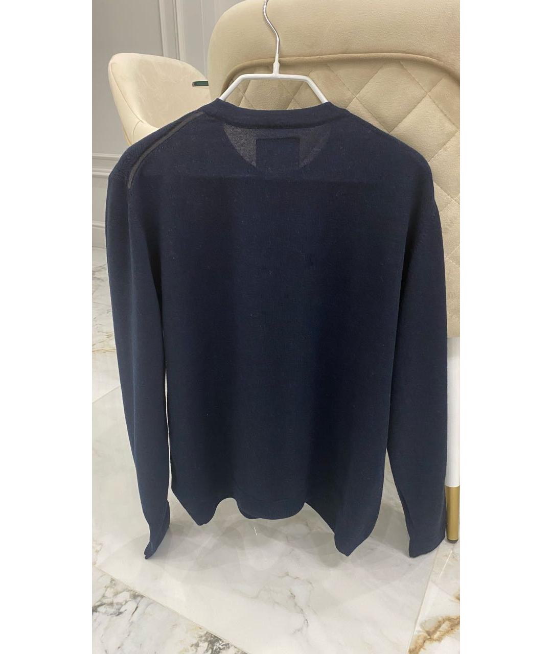 BOGNER Темно-синий шерстяной джемпер / свитер, фото 2