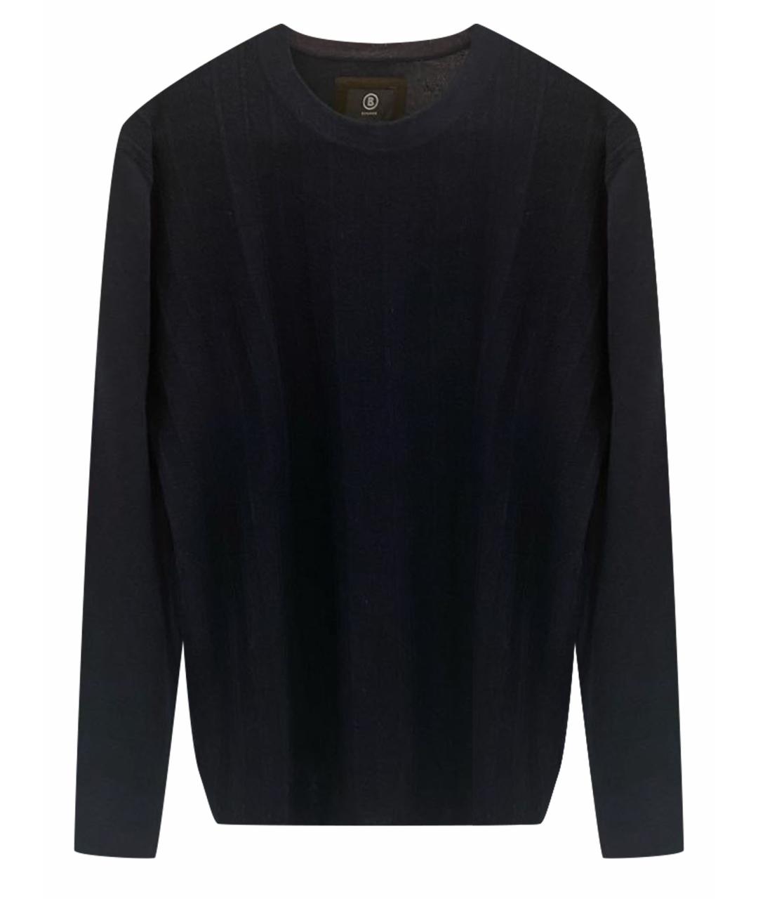BOGNER Темно-синий шерстяной джемпер / свитер, фото 1