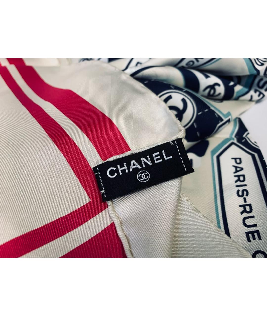 CHANEL Шелковый платок, фото 4