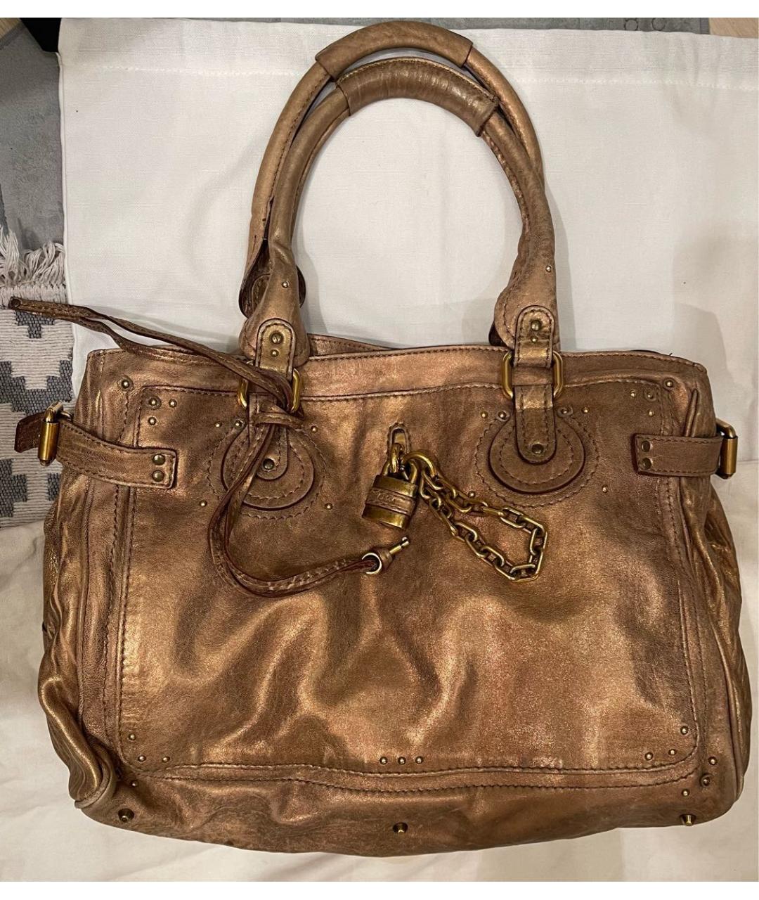 CHLOE Кожаная сумка с короткими ручками, фото 9