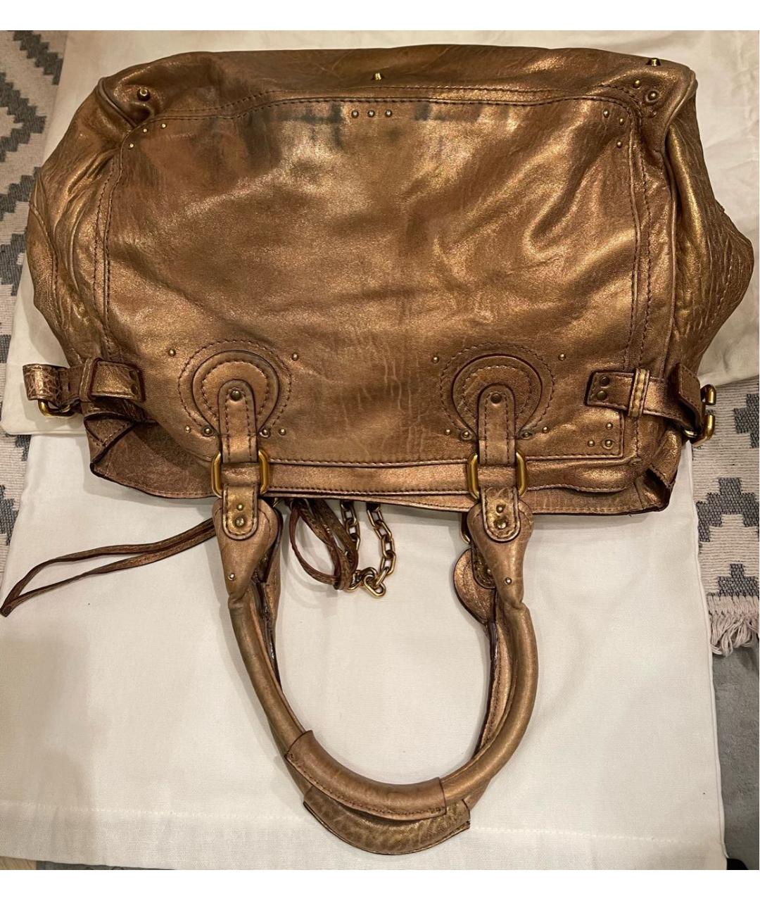 CHLOE Кожаная сумка с короткими ручками, фото 4