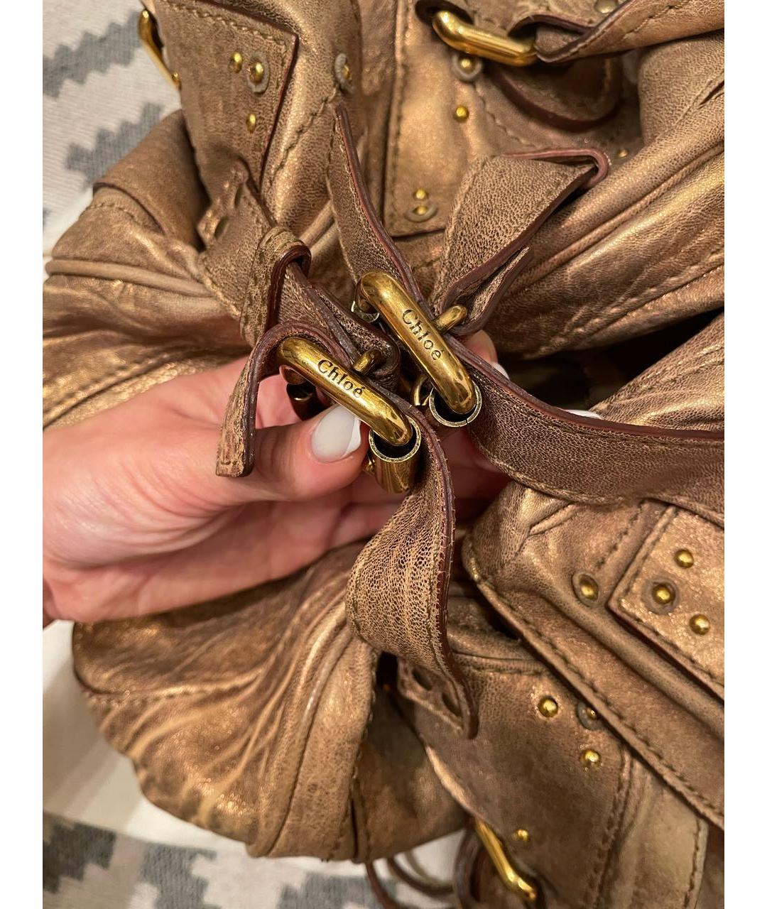 CHLOE Кожаная сумка с короткими ручками, фото 7