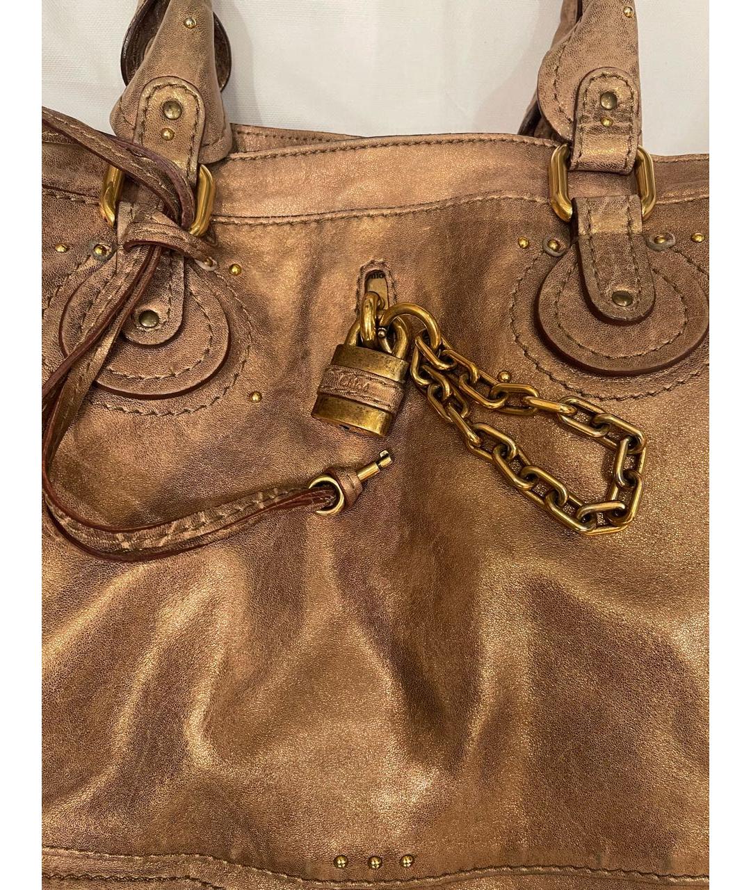 CHLOE Кожаная сумка с короткими ручками, фото 2