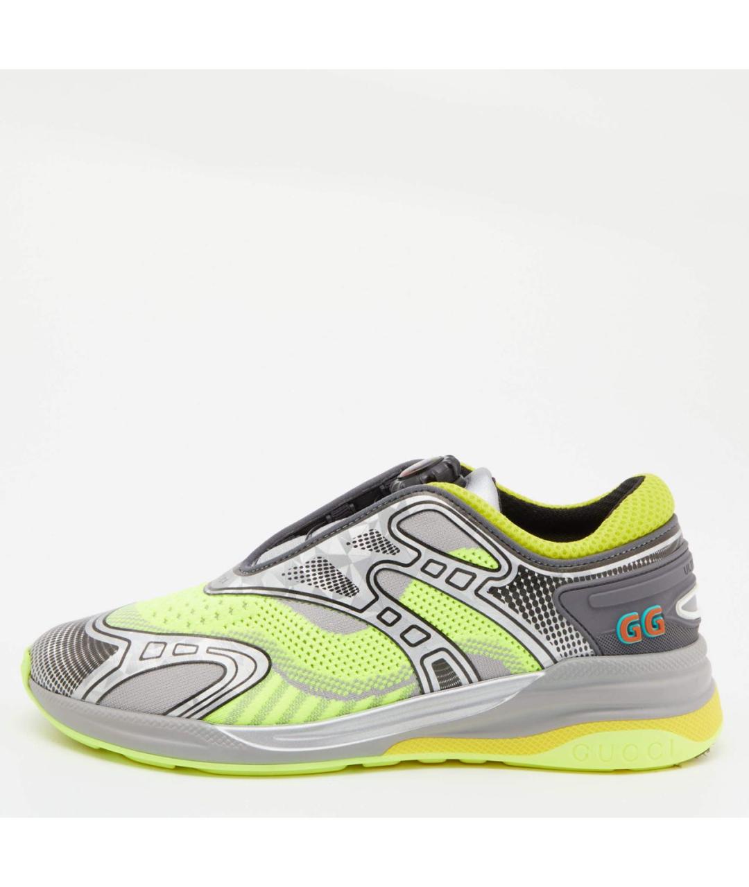 GUCCI Желтые низкие кроссовки / кеды, фото 6