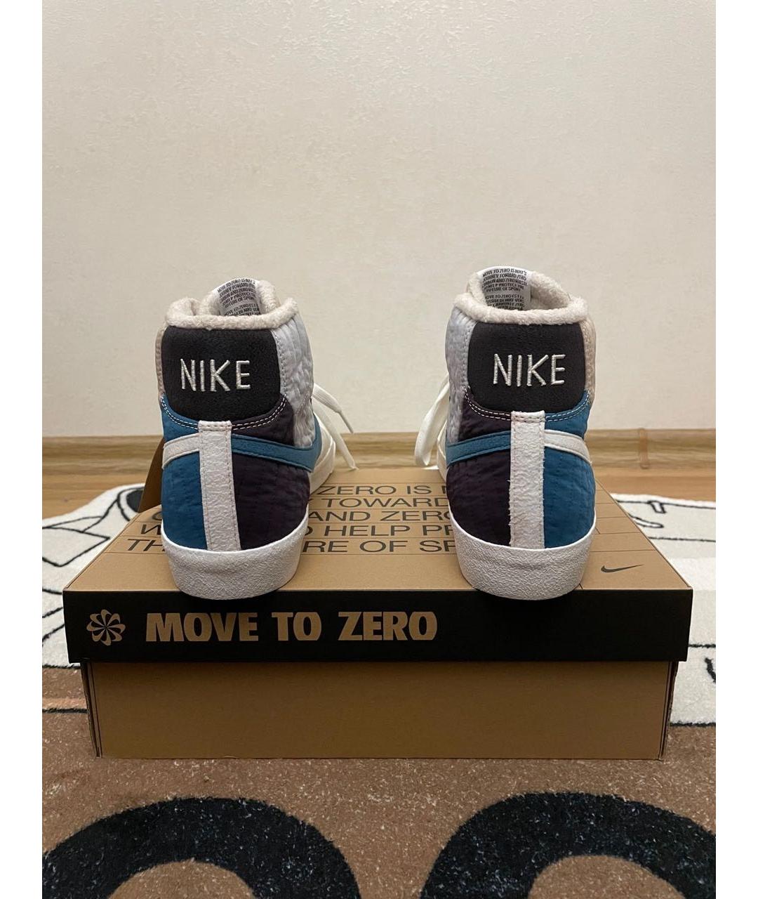 NIKE Бежевые высокие кроссовки / кеды, фото 7