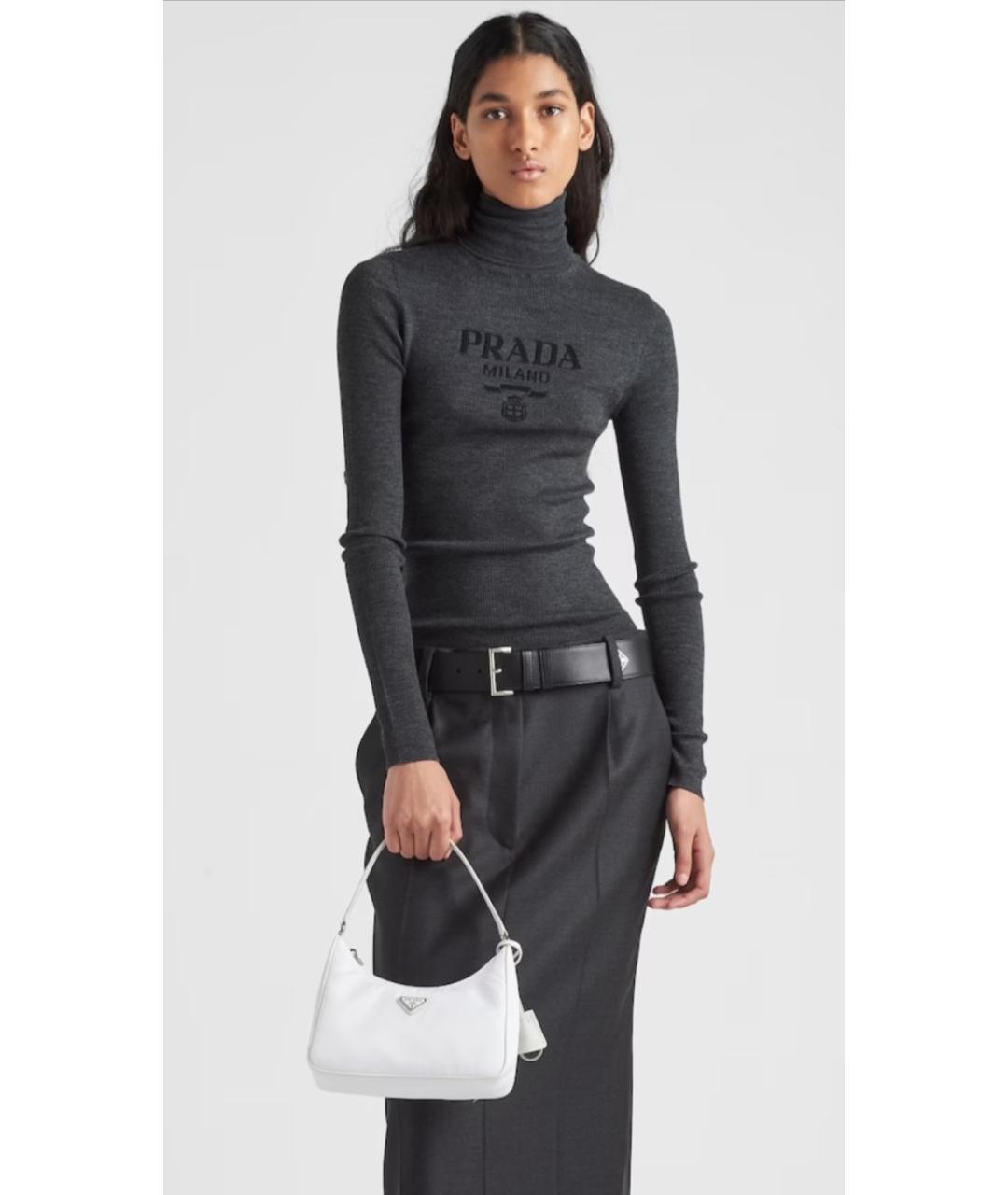 PRADA Серый джемпер / свитер, фото 6