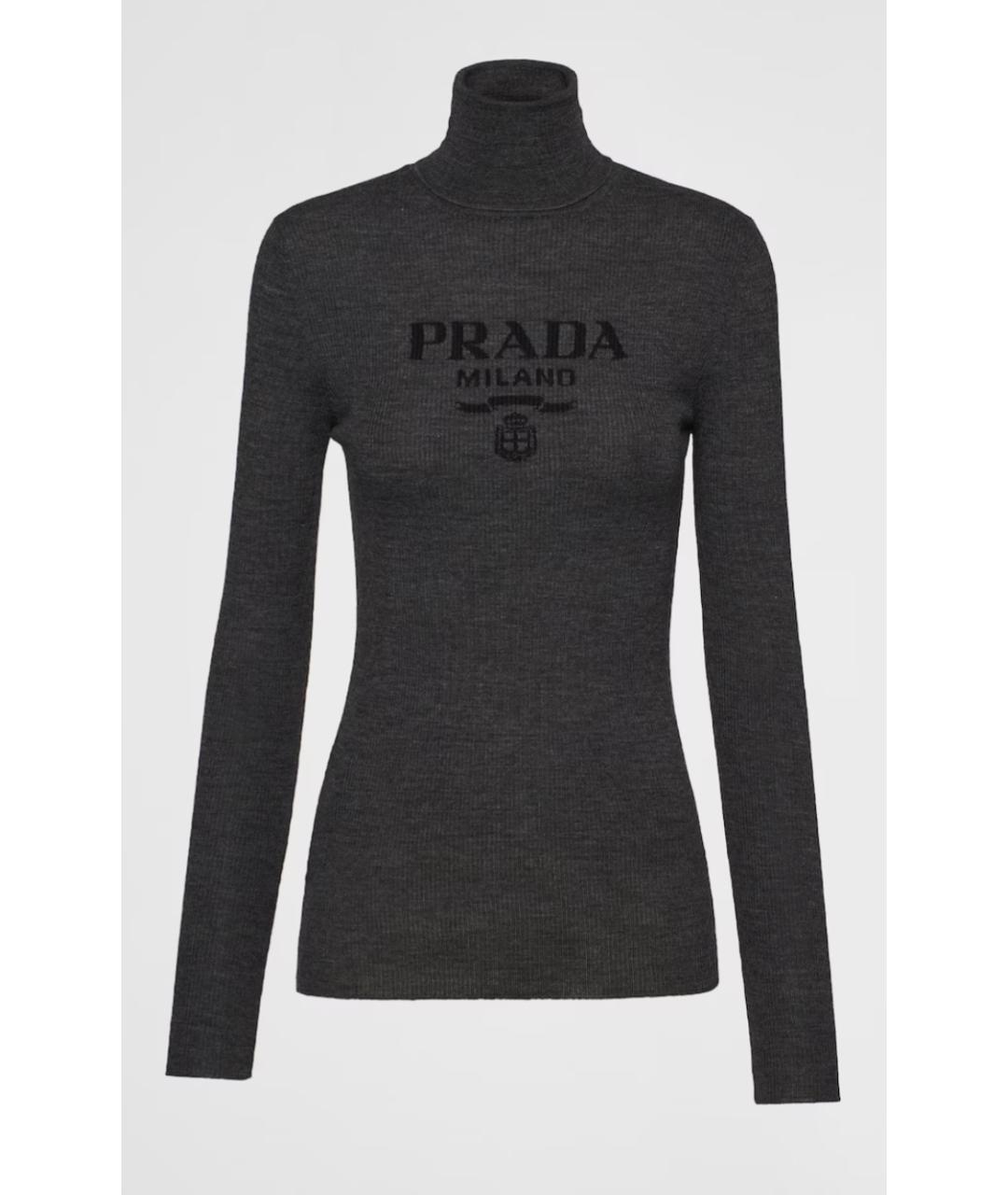 PRADA Серый джемпер / свитер, фото 10
