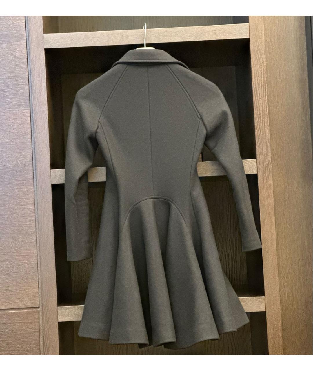 ALAIA Черное шерстяное пальто, фото 2