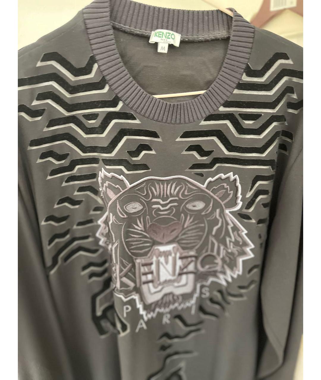 KENZO Черное полиэстеровое повседневное платье, фото 3
