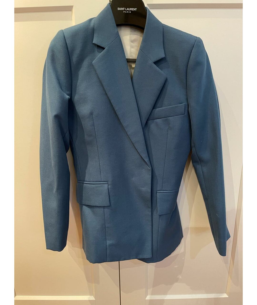 CELINE PRE-OWNED Синий шерстяной жакет/пиджак, фото 4