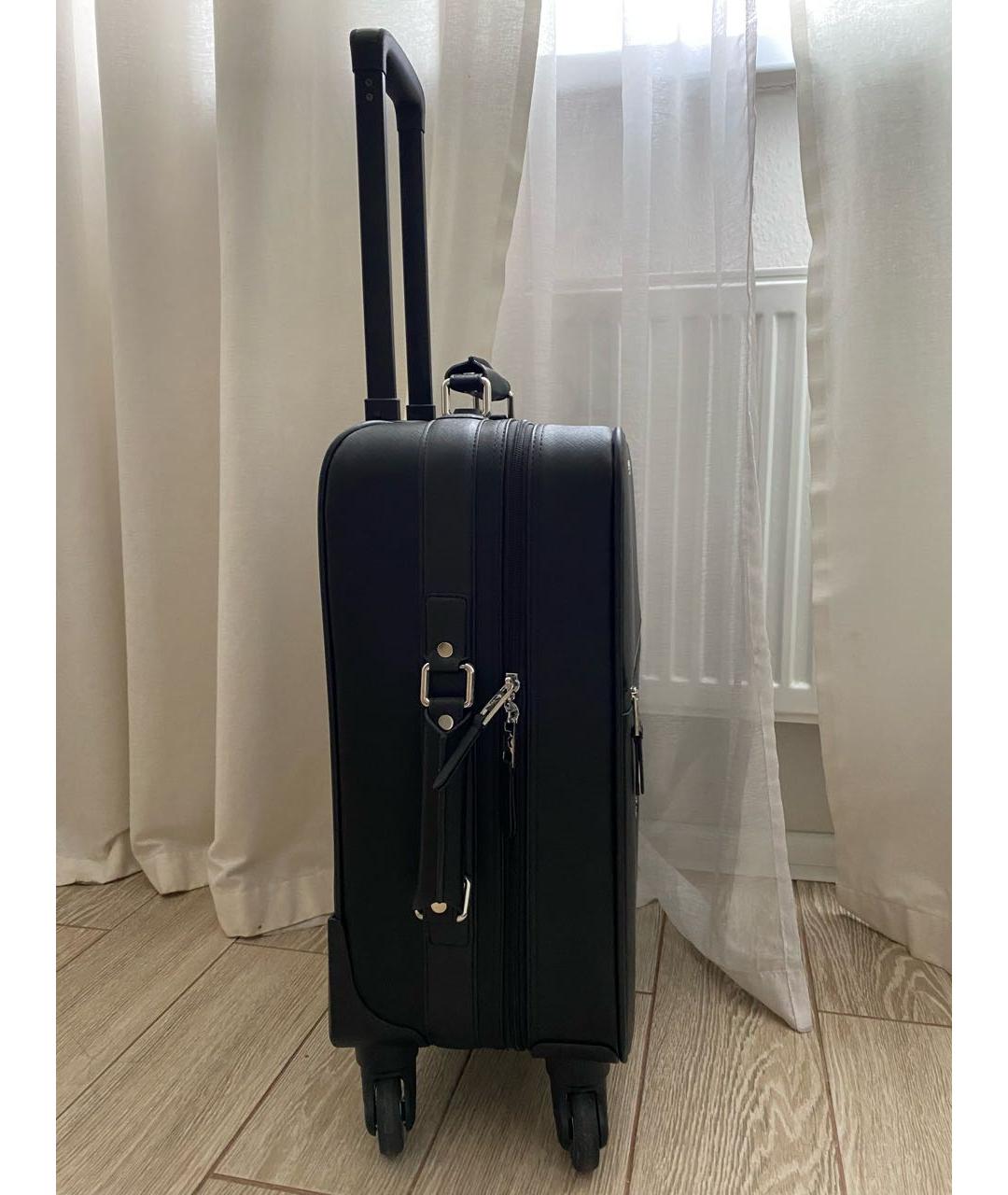 KARL LAGERFELD Черный чемодан из искусственной кожи, фото 2