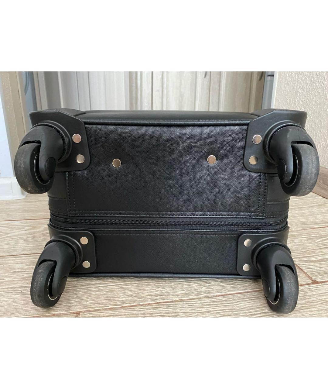 KARL LAGERFELD Черный чемодан из искусственной кожи, фото 5