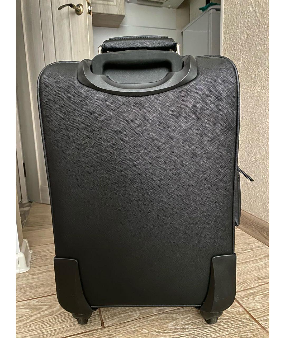 KARL LAGERFELD Черный чемодан из искусственной кожи, фото 3