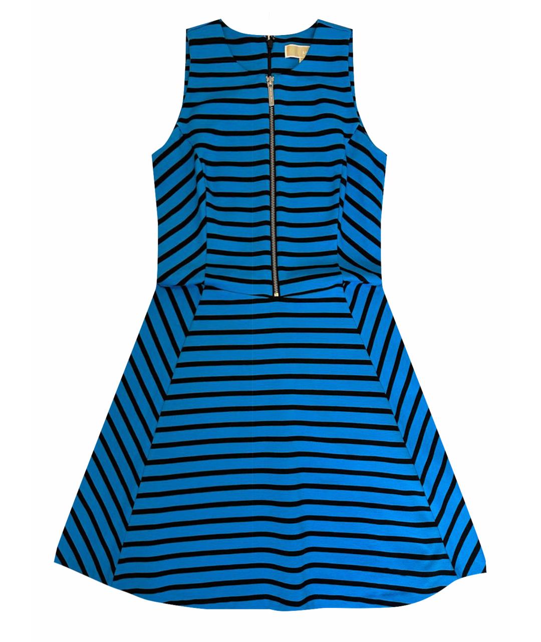 MICHAEL MICHAEL KORS Синее полиэстеровое платье, фото 1