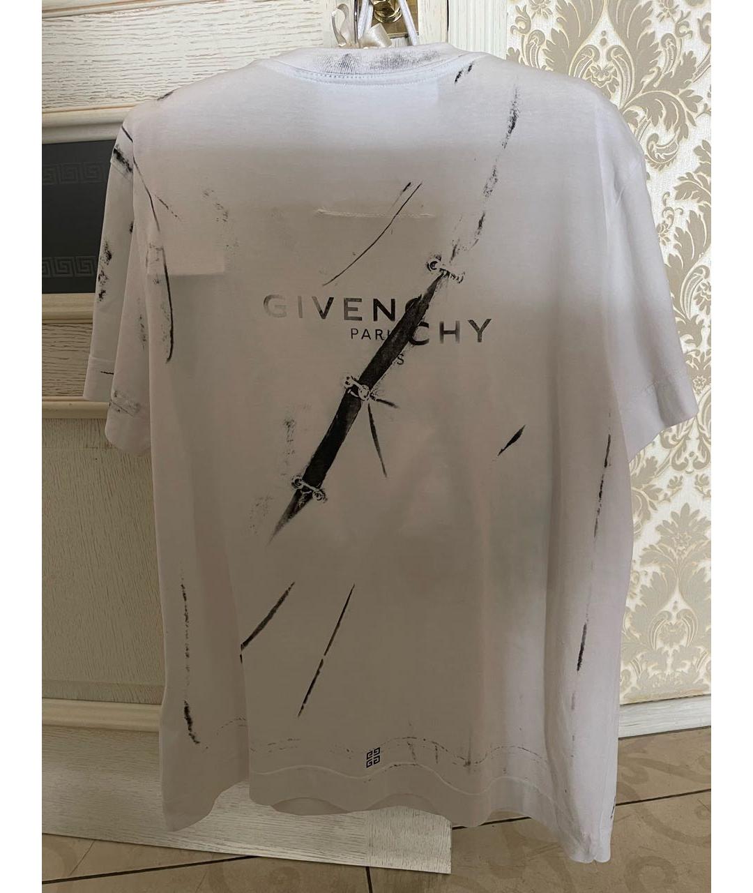 GIVENCHY Белая хлопковая футболка, фото 2
