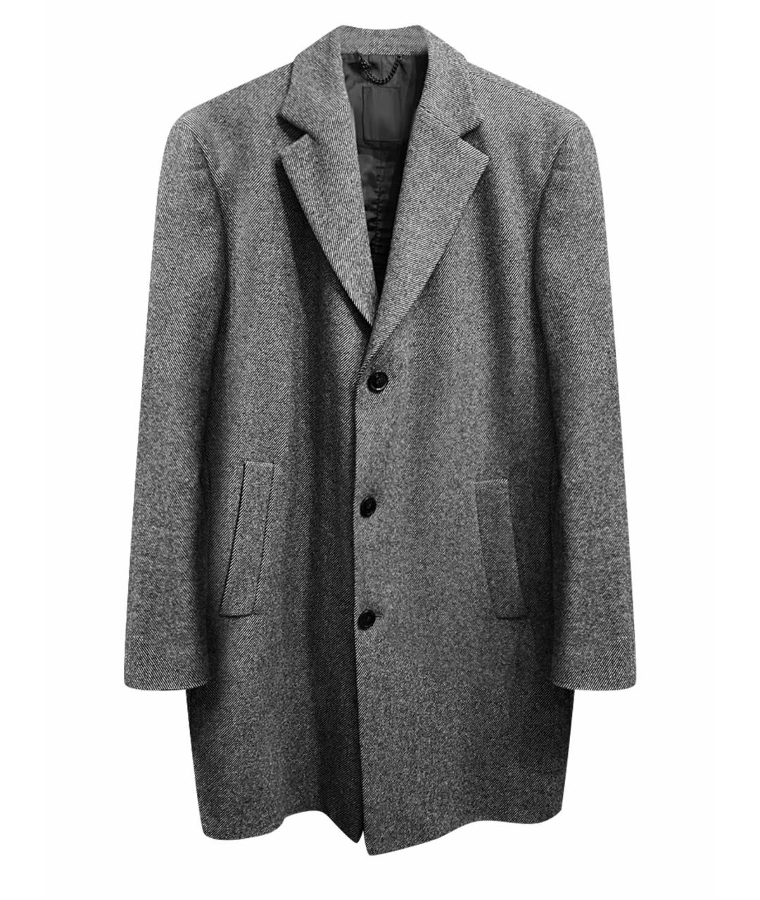 STRELLSON Серое шерстяное пальто, фото 1