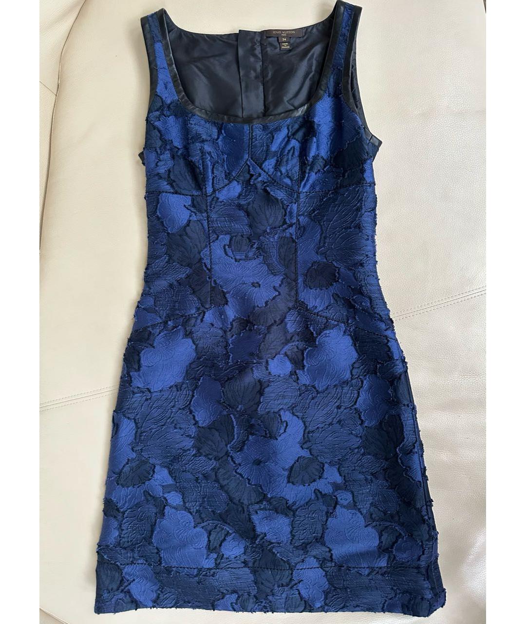 LOUIS VUITTON Темно-синее вечернее платье, фото 5