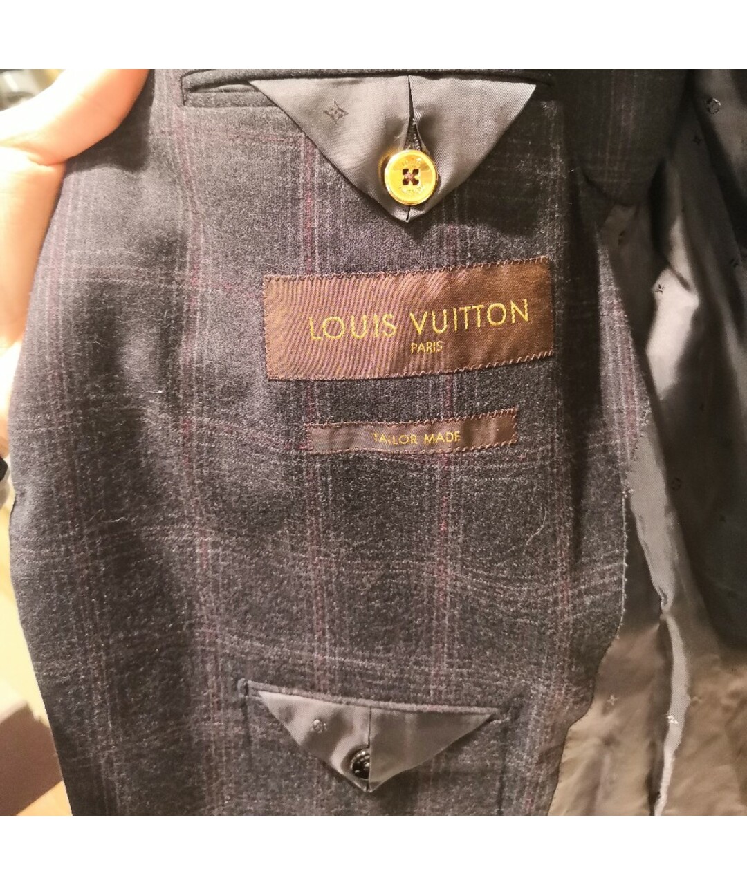LOUIS VUITTON PRE-OWNED Серый кашемировый пиджак, фото 6