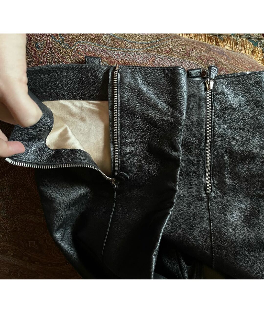 CHANEL PRE-OWNED Черные кожаные ботфорты, фото 4