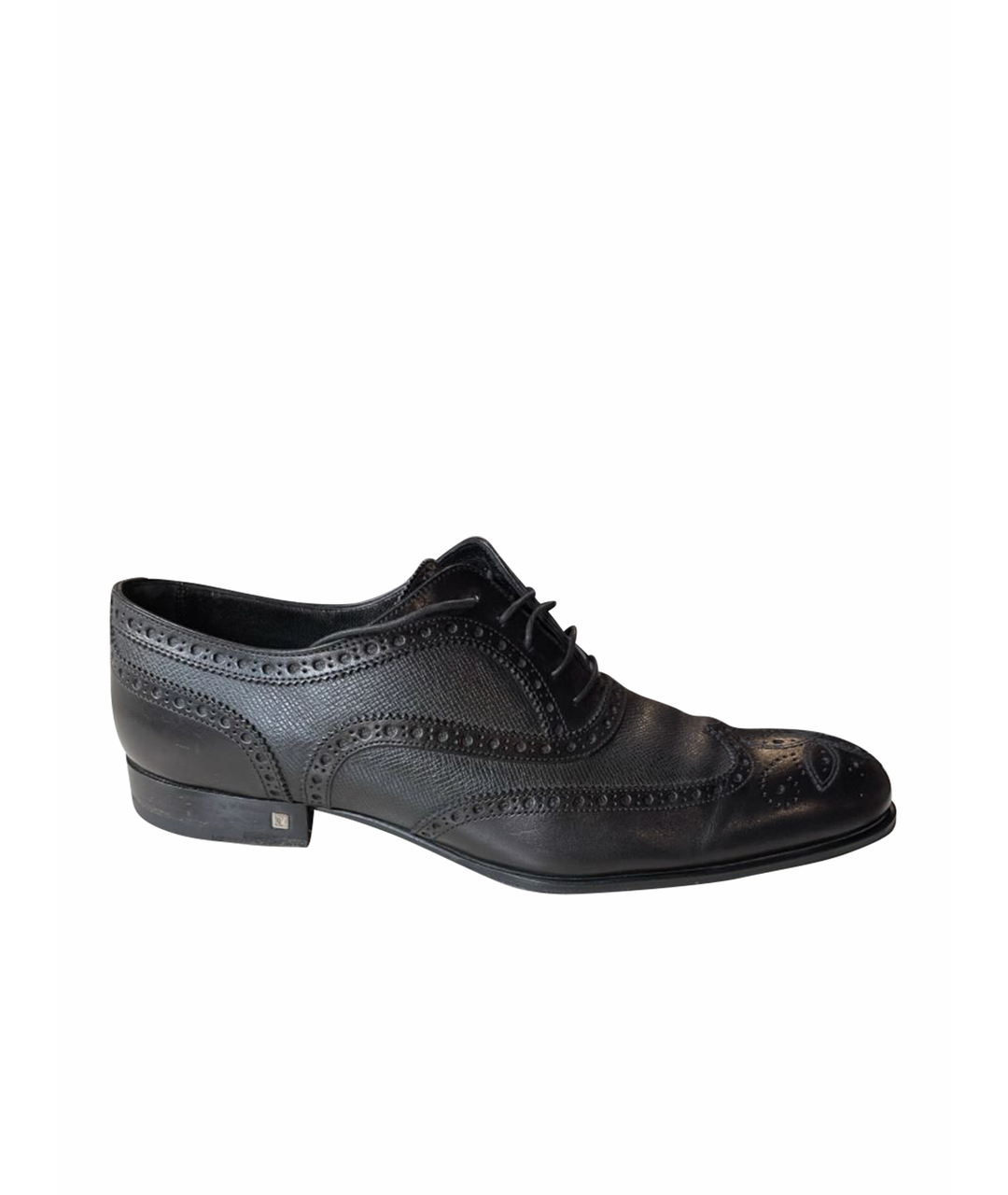 LOUIS VUITTON PRE-OWNED Черные кожаные низкие ботинки, фото 1