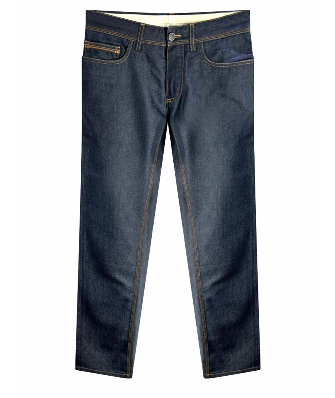 BERLUTI Темно-синие джинсы скинни, фото 1