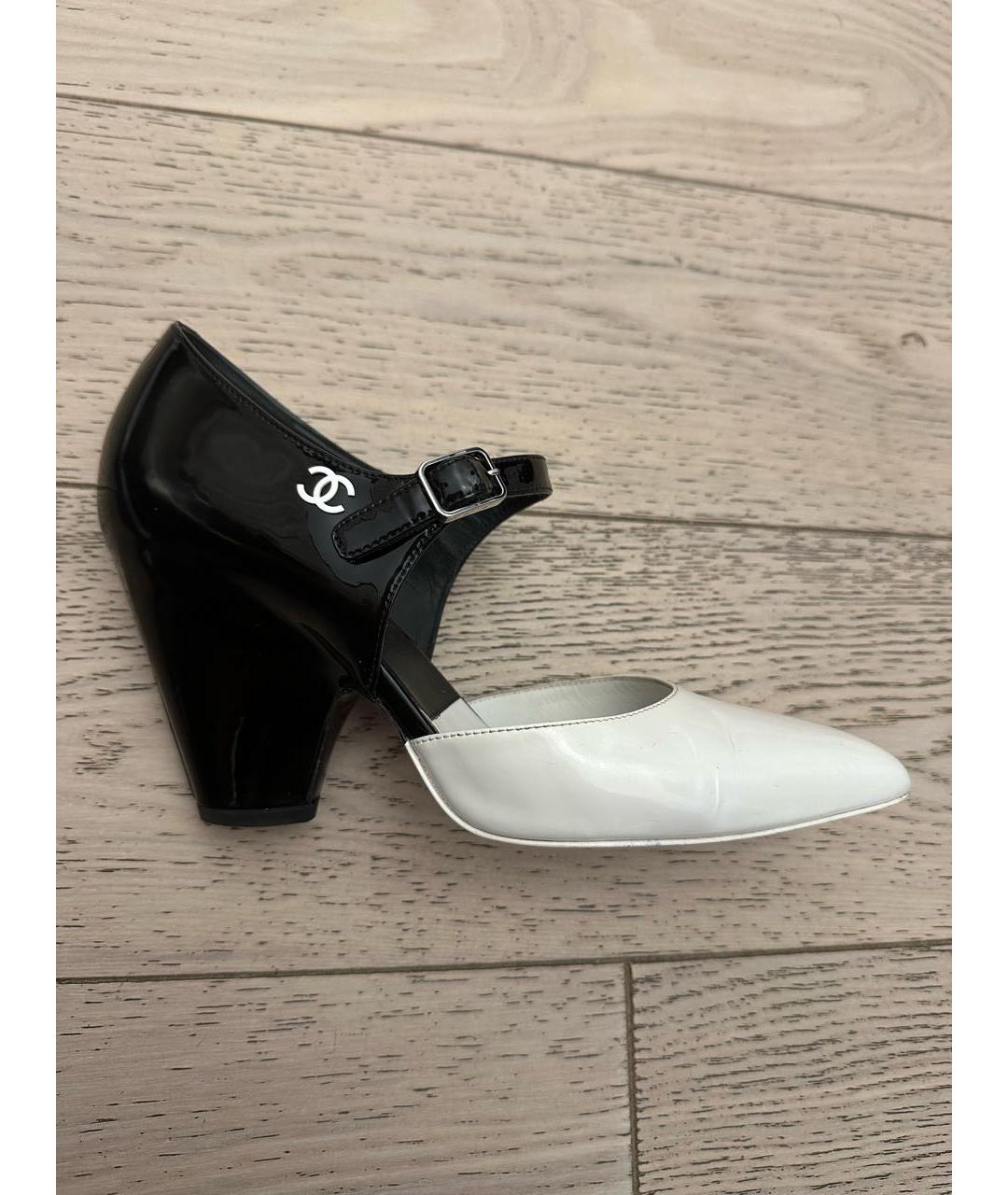 CHANEL Черные кожаные туфли, фото 9