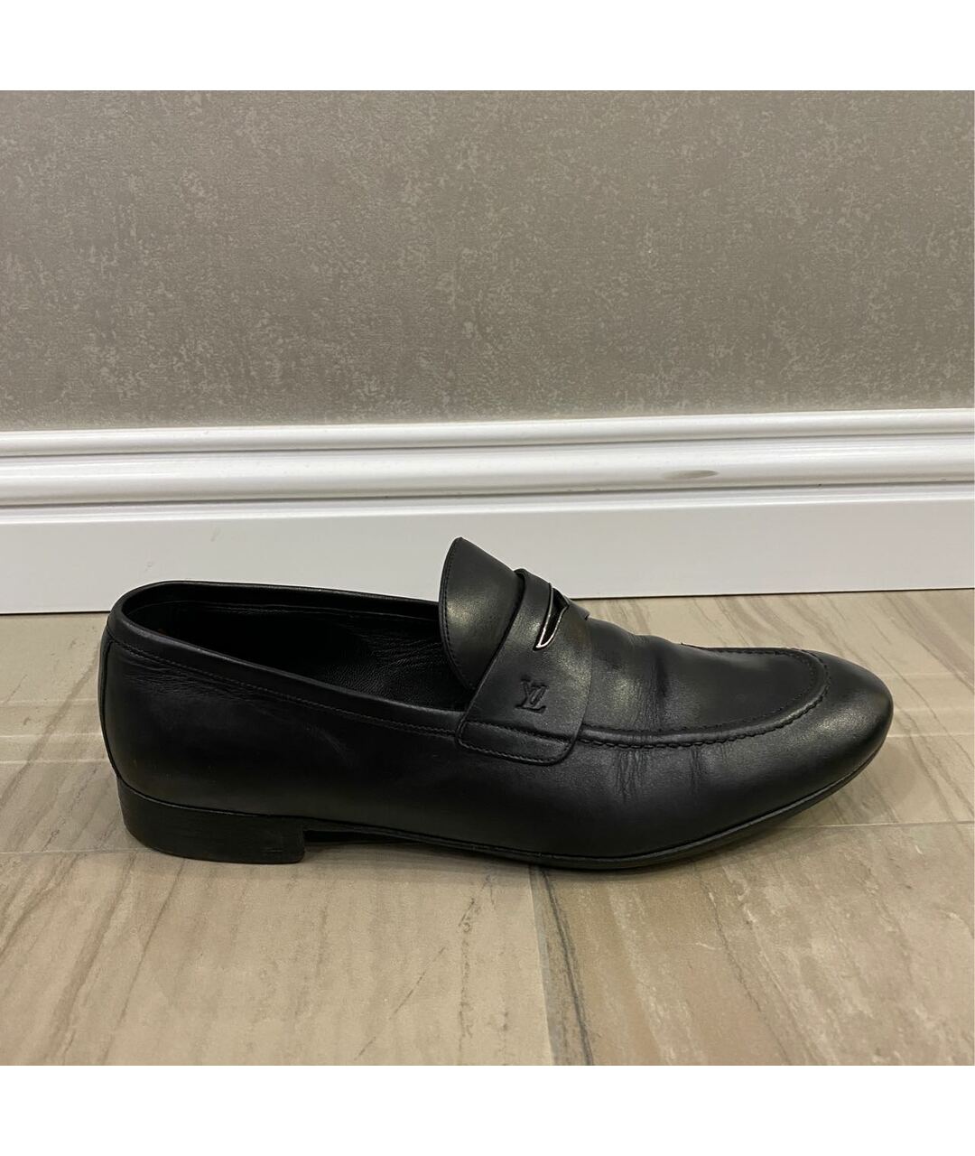 LOUIS VUITTON PRE-OWNED Черные кожаные туфли, фото 8