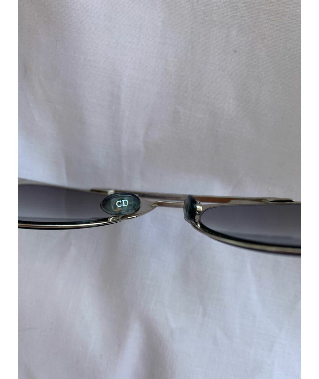 CHRISTIAN DIOR PRE-OWNED Серые пластиковые солнцезащитные очки, фото 6