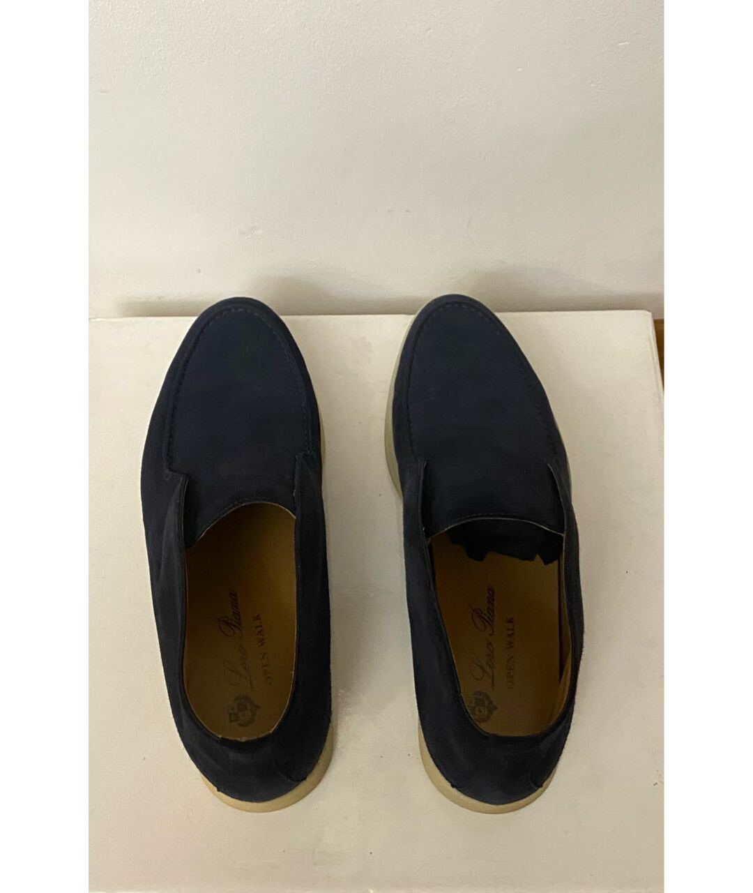 LORO PIANA Темно-синие замшевые ботинки, фото 3