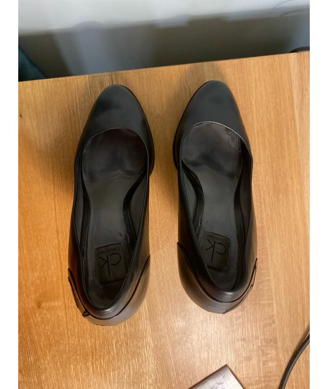 CALVIN KLEIN Черные туфли из искусственной кожи, фото 3