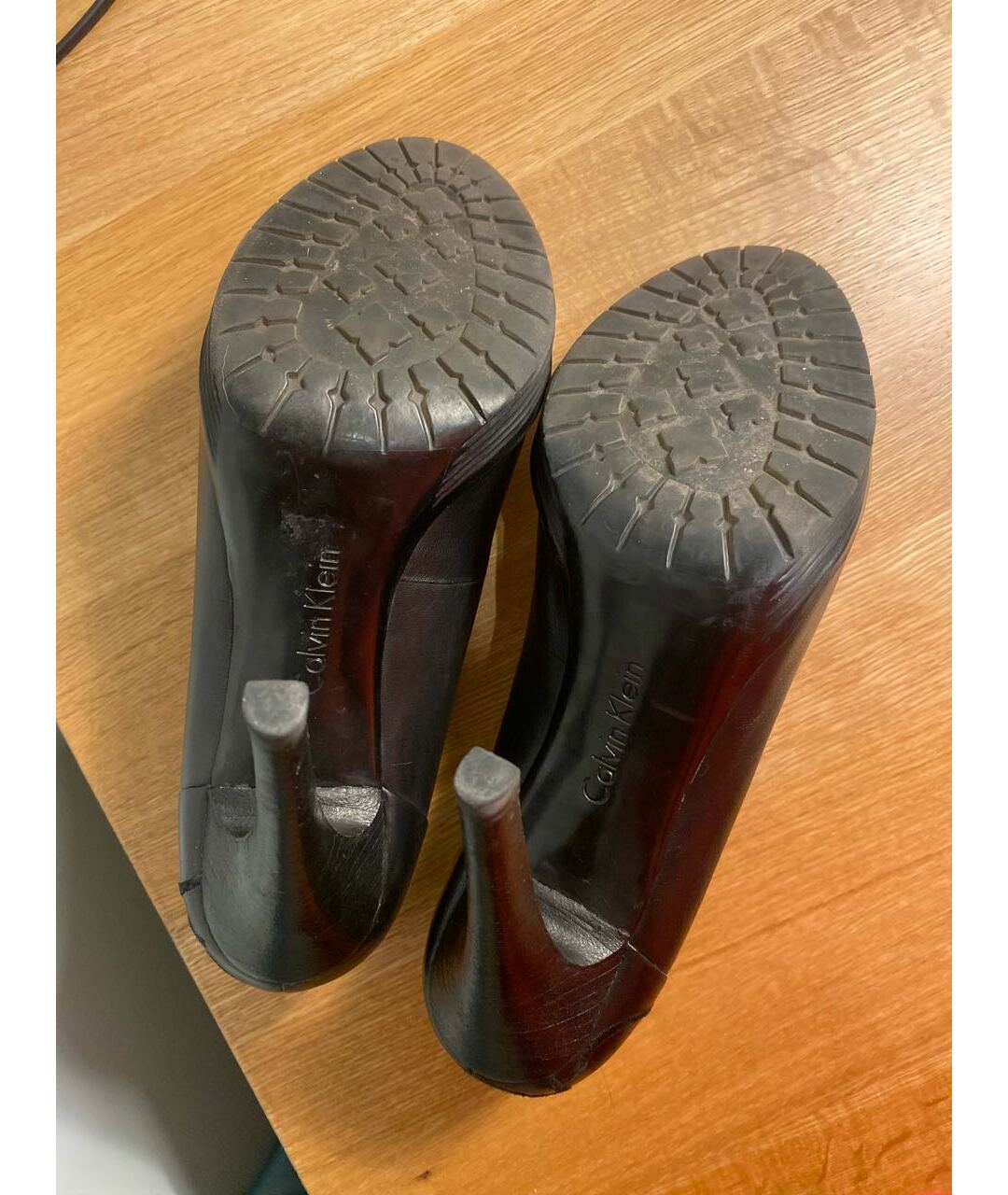 CALVIN KLEIN Черные туфли из искусственной кожи, фото 6