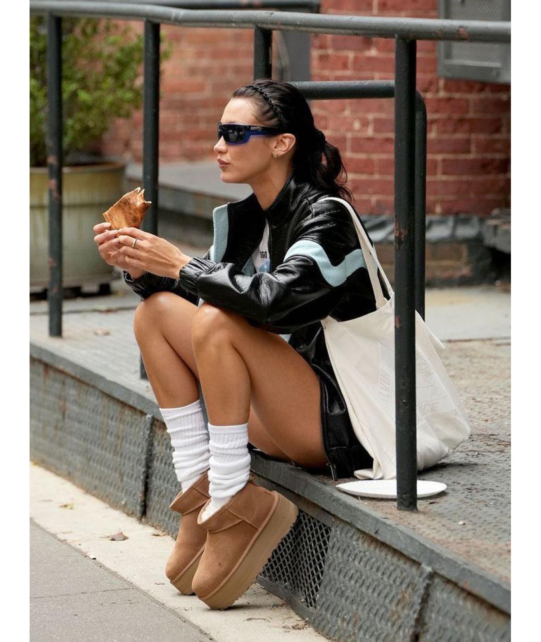 UGG AUSTRALIA Коричневые замшевые ботинки, фото 4