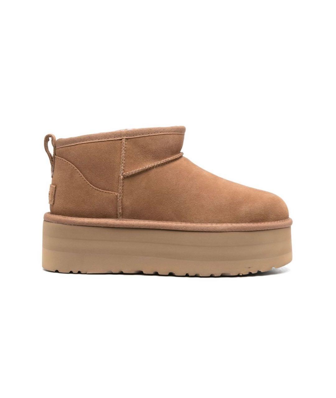 UGG AUSTRALIA Коричневые замшевые ботинки, фото 6