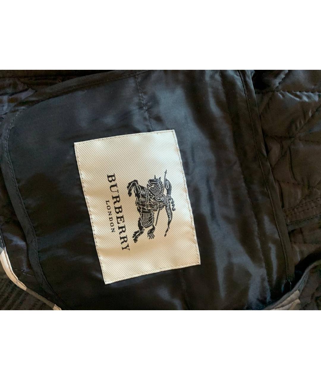 BURBERRY Серая полиэстеровая куртка, фото 7