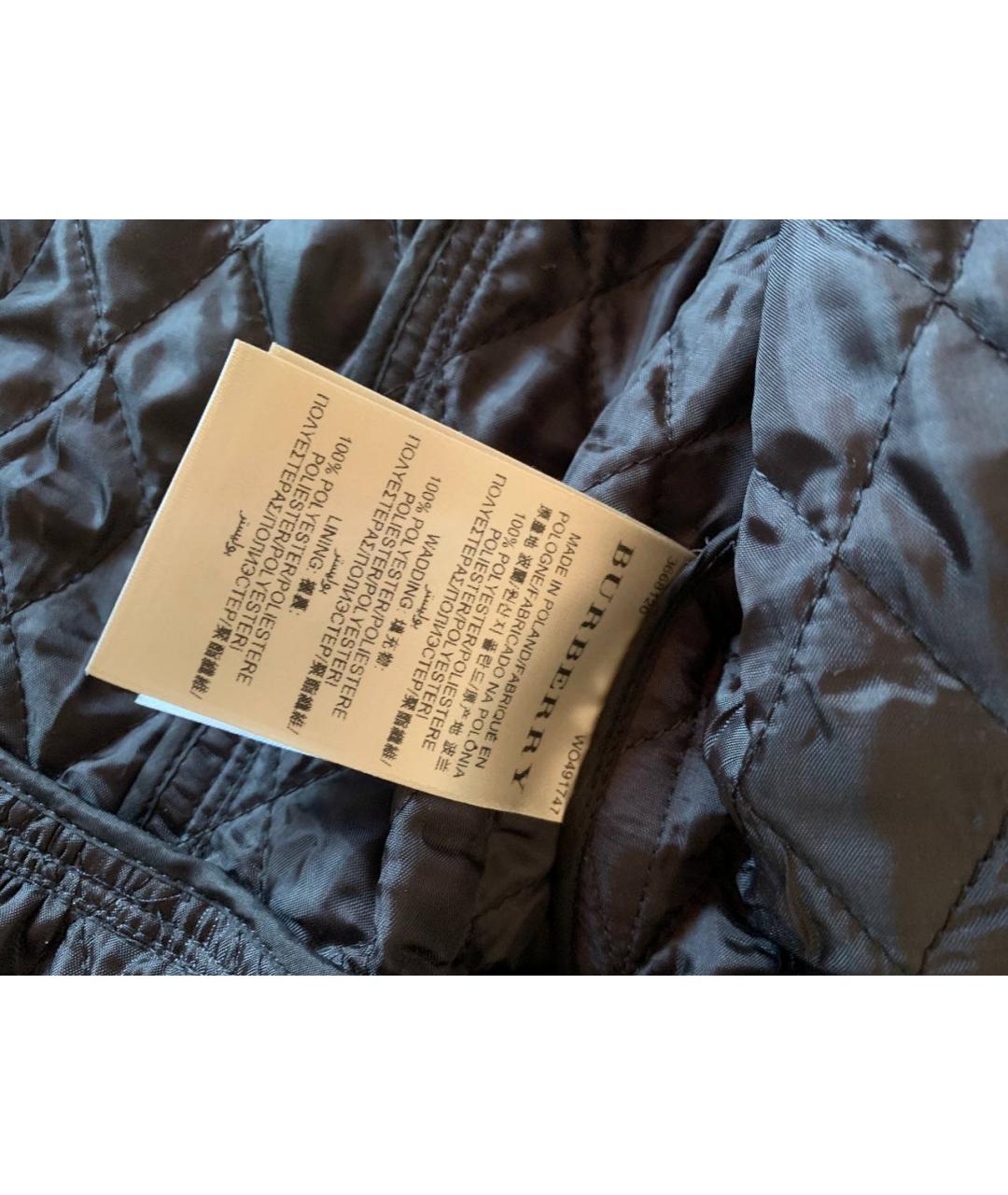 BURBERRY Серая полиэстеровая куртка, фото 8