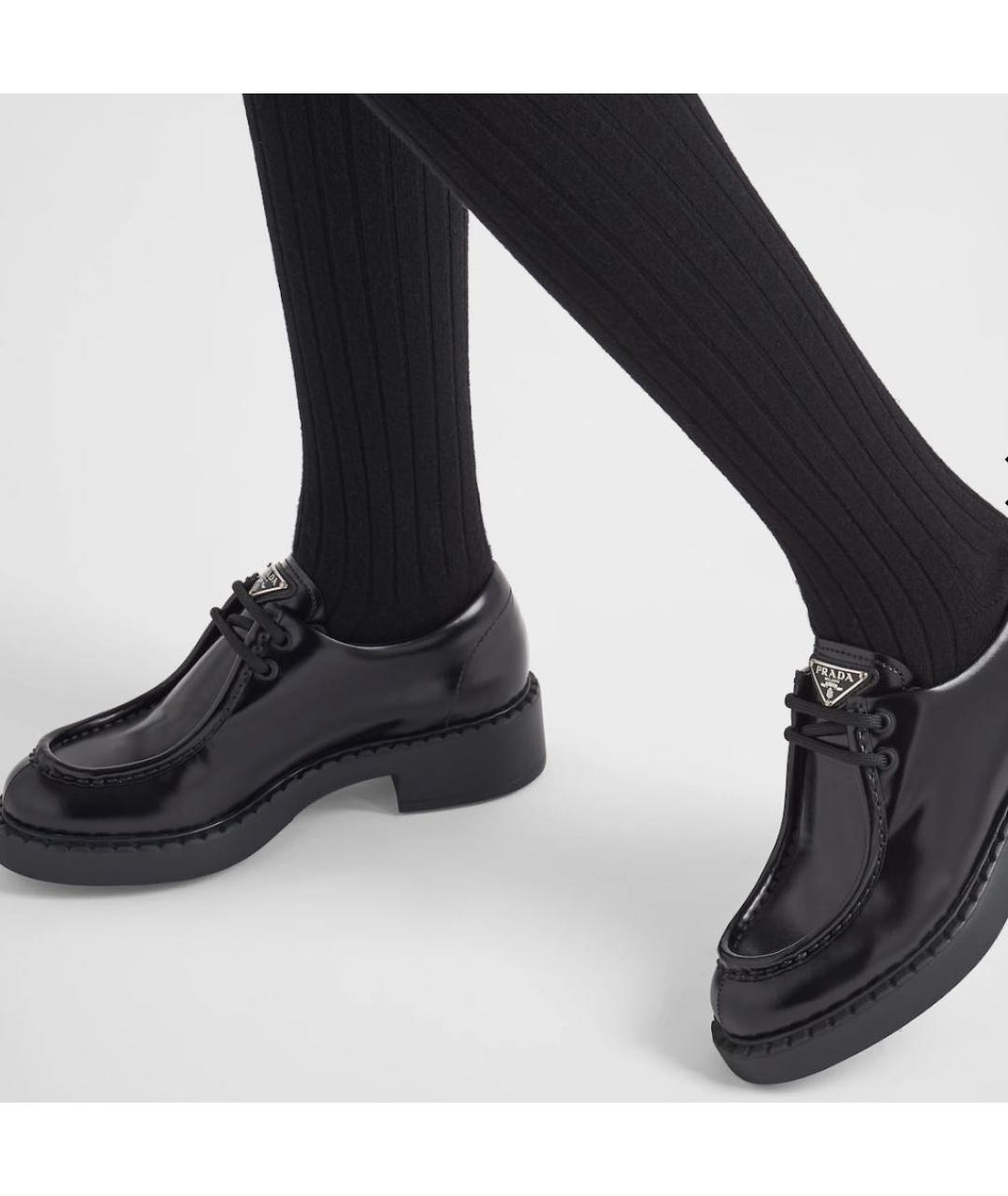 PRADA Черные лоферы из лакированной кожи, фото 5