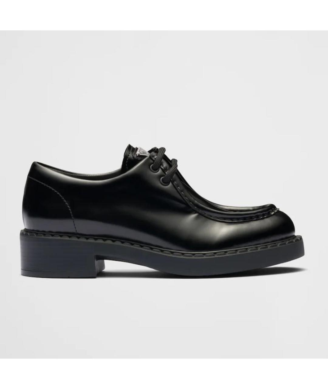 PRADA Черные лоферы из лакированной кожи, фото 6