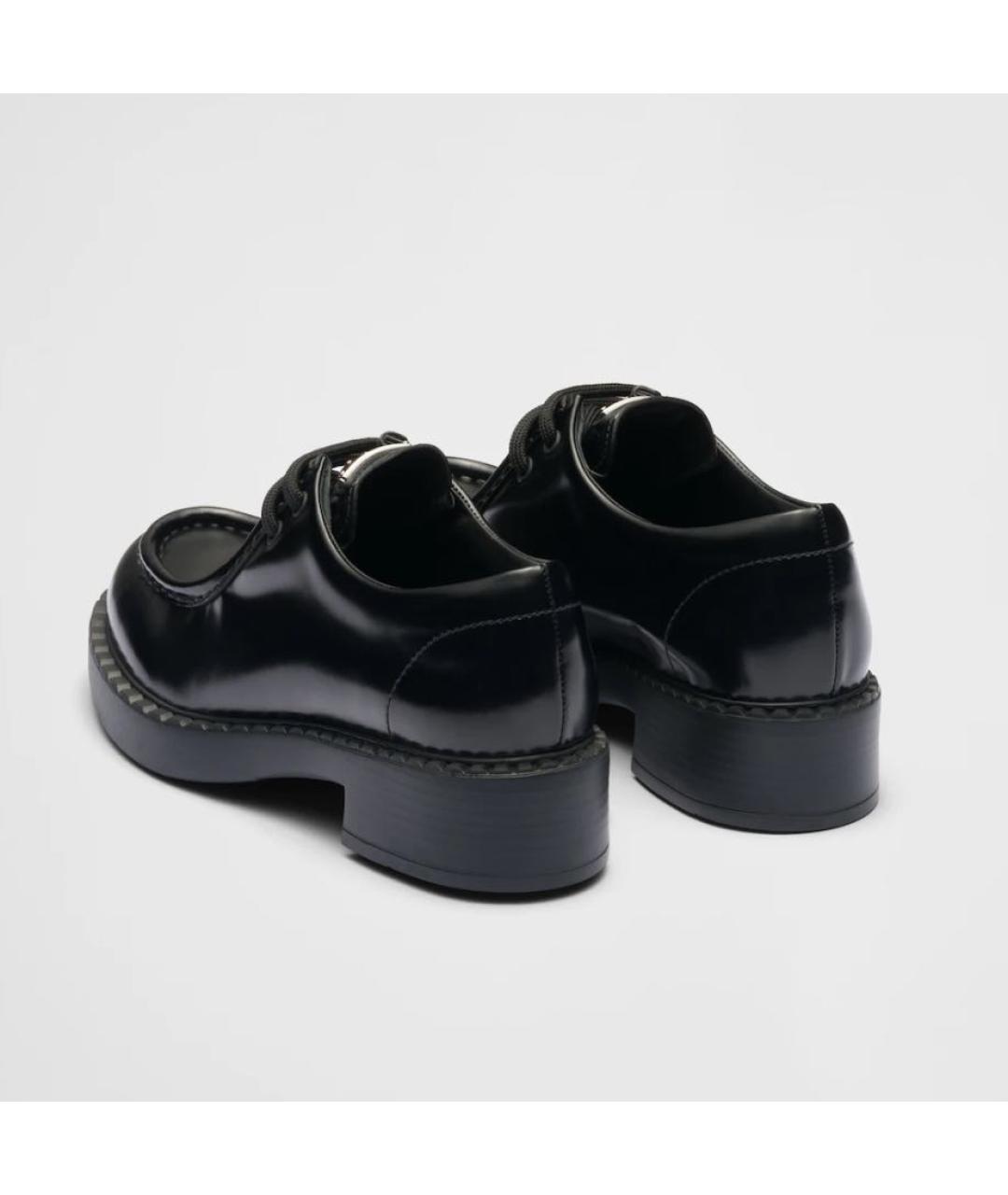 PRADA Черные лоферы из лакированной кожи, фото 4