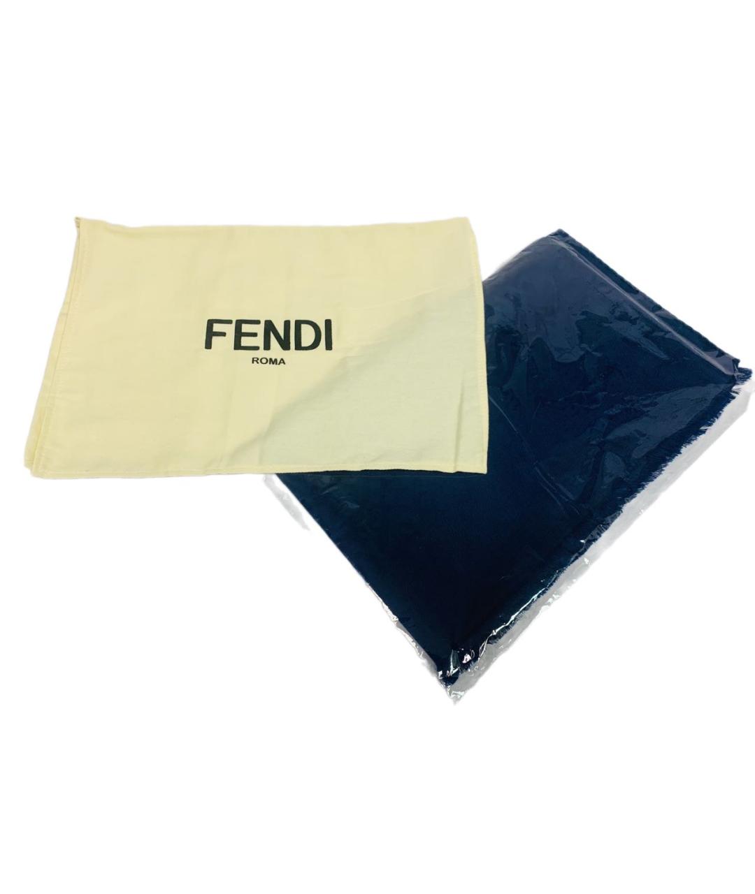 FENDI Темно-синий платок, фото 4