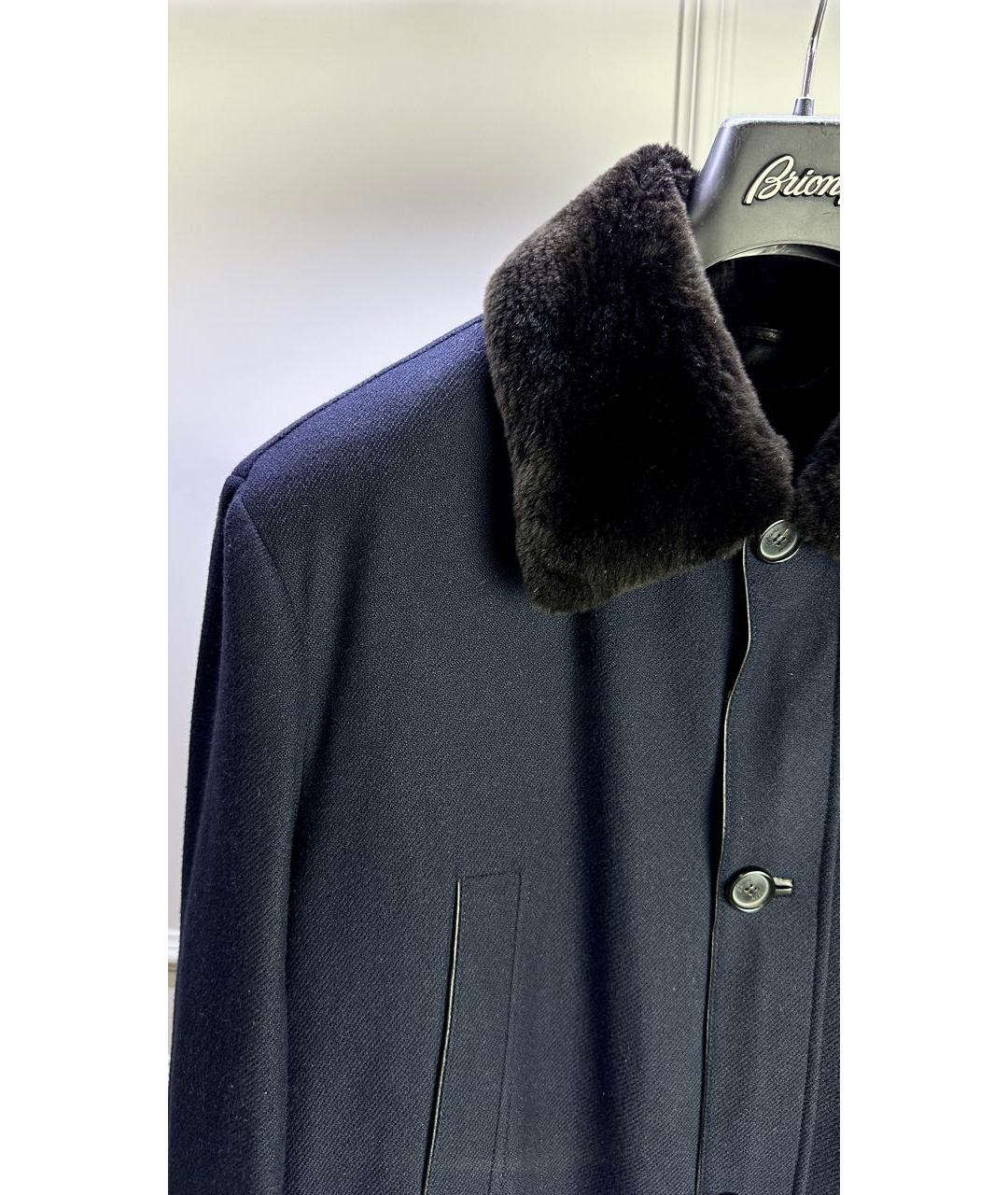 BRIONI Темно-синее кашемировое пальто, фото 3