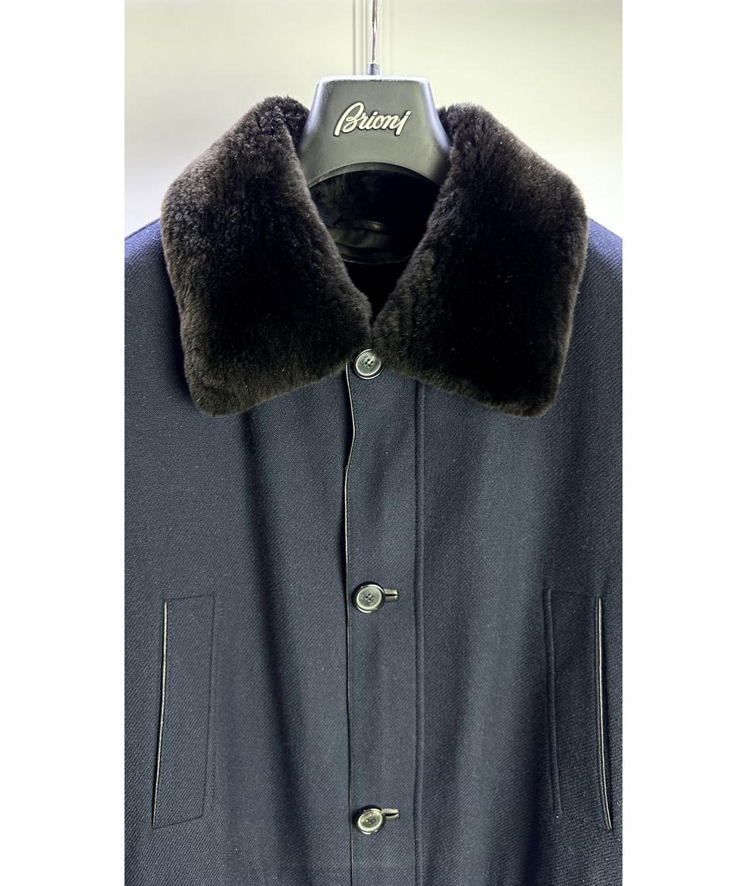 BRIONI Темно-синее кашемировое пальто, фото 2