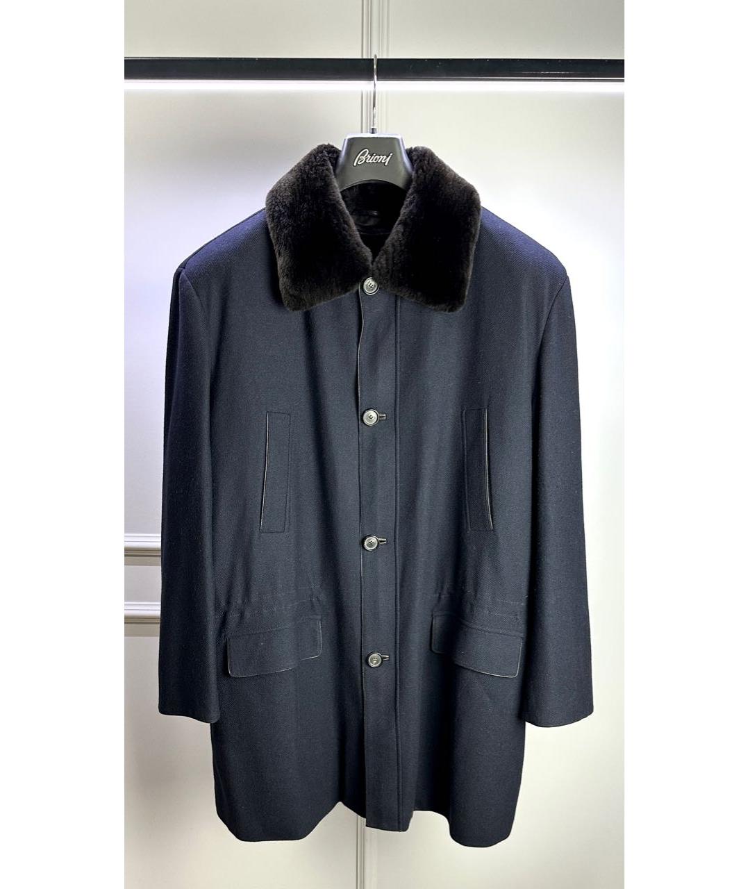 BRIONI Темно-синее кашемировое пальто, фото 9